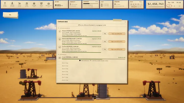The contracts desk